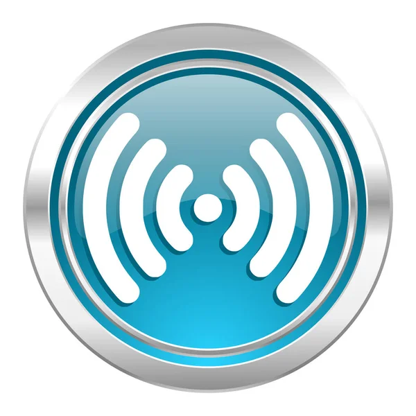 Wifiアイコン ワイヤレスネットワークサインウェブシンプルなイラスト — ストック写真