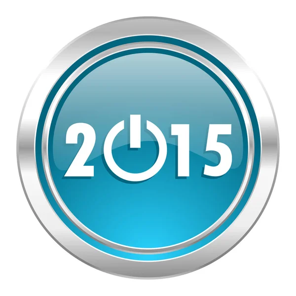 Año Nuevo 2015 Icono Web Ilustración Simple — Foto de Stock