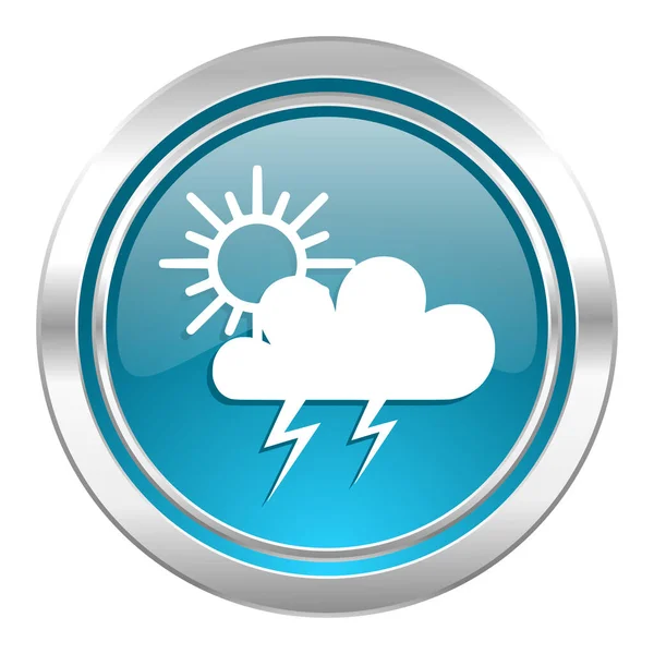 风暴图标 天气预报标志 网络简单图解 — 图库照片