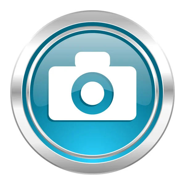 カメラアイコンWebシンプルなイラスト — ストック写真