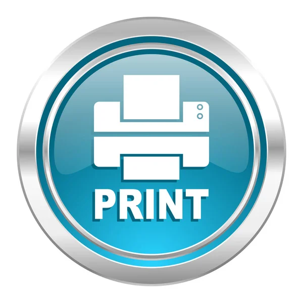 Icône Imprimante Impression Signe Web Illustration Simple — Photo
