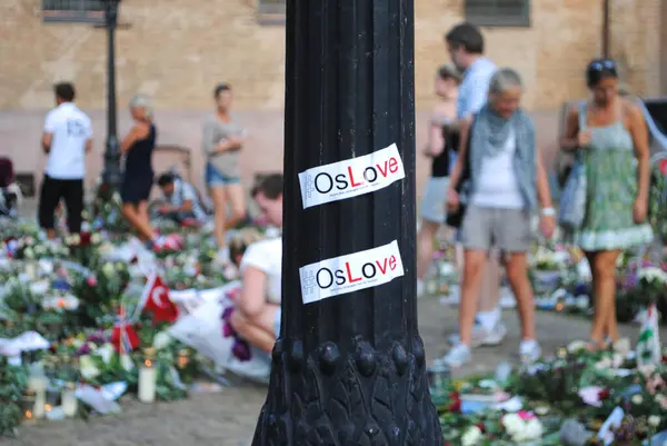 Mourning Oslo Cathedral Norway — Stock Photo, Image