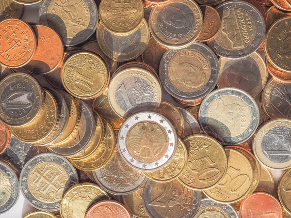 Euro Coins European Union Currency — Stock Photo, Image