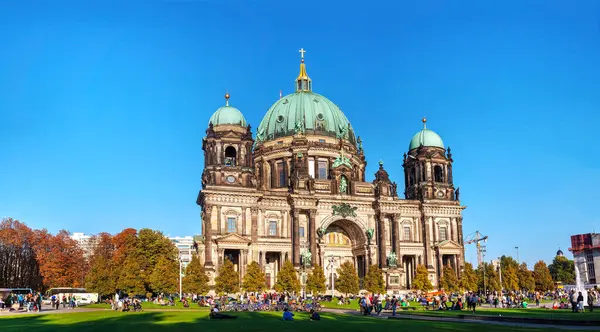 Berliner Dom Panoramic Overview Sunny Day — Stock Photo, Image