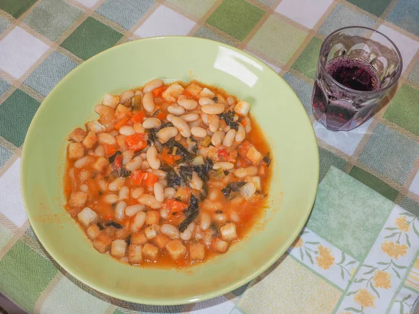 Deliciosa Sopa Toscana Ribollita — Fotografia de Stock