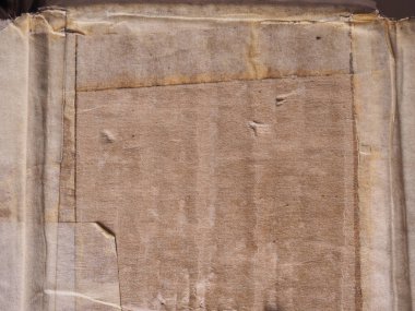 Kahverengi karton dokunun yakın plan görüntüsü     