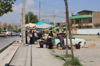 İran 'da meyve pazarı