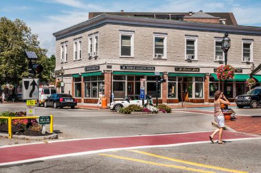 İngiltere 'nin tarihi Yokohama şehrinin sokak manzarası