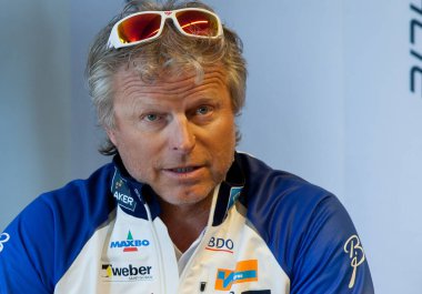 Sporcu basın sorusuna cevap veriyor. 