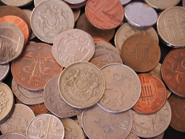 Pound Coins Close — Stock Photo, Image