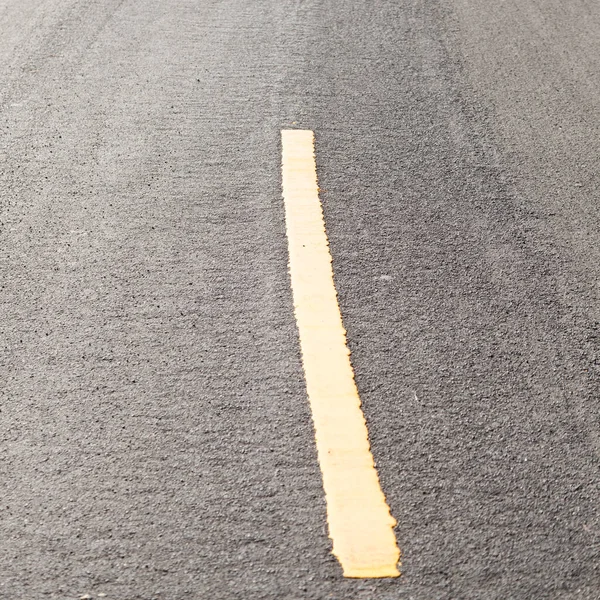 Yellow Road Sign Close — Stock Photo, Image
