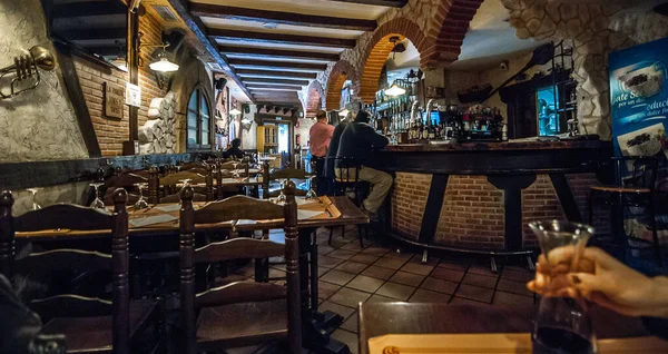 Segovia Bir Barda Akşam Yemeği — Stok fotoğraf