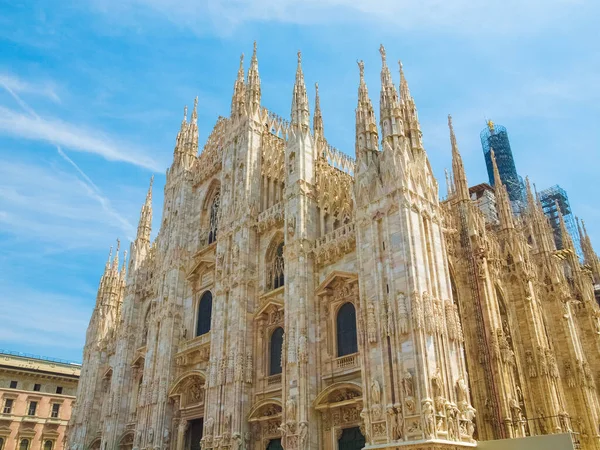 Milan Katedral Binası Gotik Mimari — Stok fotoğraf
