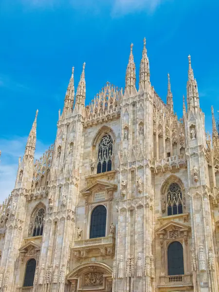 Kathedraal Van Milaan Gotische Architectuur — Stockfoto