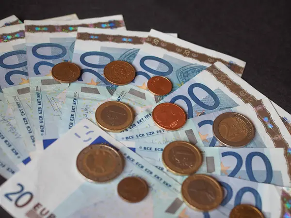 Euro Banknotes Close — Stock Photo, Image