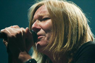 İngiliz grubu Portishead performansı Oslo, Norveç