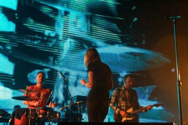 İngiliz grubu Portishead performansı Oslo, Norveç