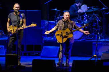 Paul Simon ve Sting performansı Oslo, Norveç