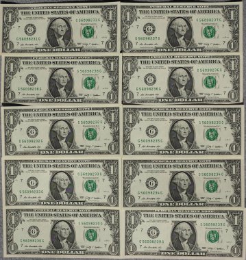 1 dolarlık banknotlar 