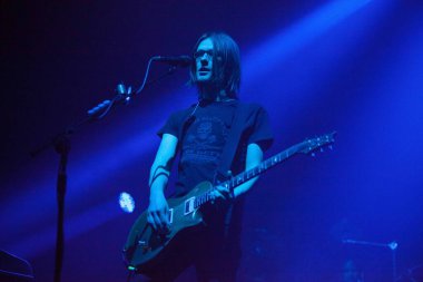 İngiliz müzisyen Steven Wilson performans Oslo, Norveç