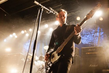 Norveçli hard rock grubu Skambankt performansı, Oslo, Norveç