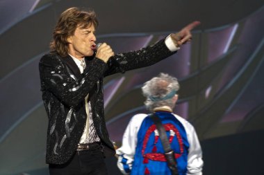İngiliz rock grubu The Rolling Stones performansı