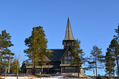 Kış boyunca Holmenkollen Şapeli 
