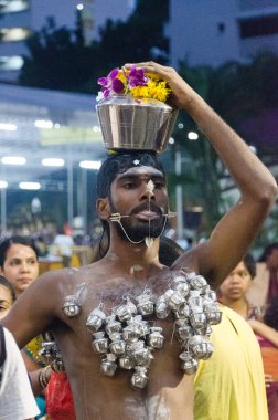 hindu festival with unique people