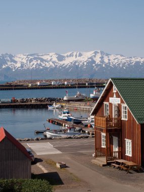 Husavik, İzlanda arka plan görüntüsü