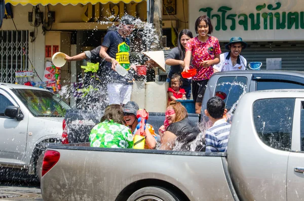 Bangkok Thailand April 2014 Songkran Festival Traditional Thai New Year — Stock Photo, Image