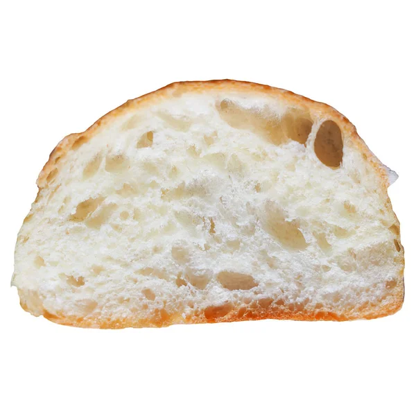 Ekmek Dilimi Izole Edilmiş Yakın Plan Görünüm — Stok fotoğraf