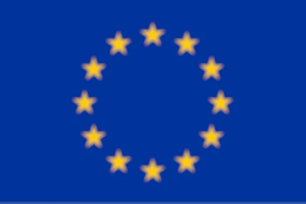 European Flag Blurred View — Stock Photo, Image