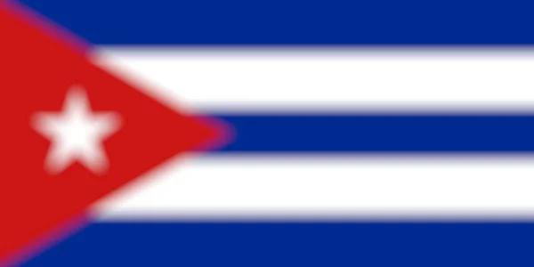 Kuba Flagga Suddig — Stockfoto