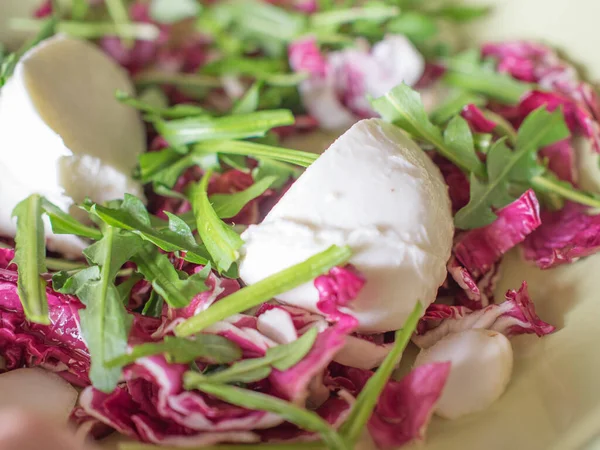 Nahaufnahme Von Frischem Gesunden Salat — Stockfoto