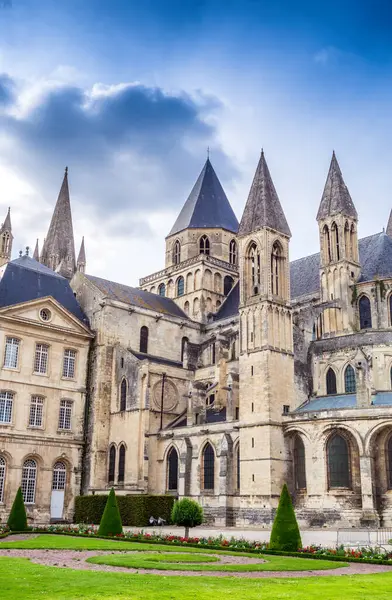 修道院 Aux 男修道院 在卡尔瓦多斯 诺曼底 法国卡昂 — 图库照片
