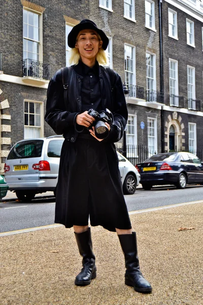 Londra Moda Haftası Sokak Stili — Stok fotoğraf