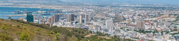 Panoramę Dzielnicy Biznesowej Kapsztadu Portu — Zdjęcie stockowe