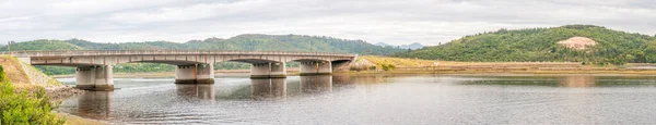 Ponte Rodoviária Sobre Knysna Panorama Lagoa — Fotografia de Stock