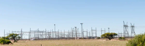 Вид Задний План Инфраструктуры Электричества — стоковое фото