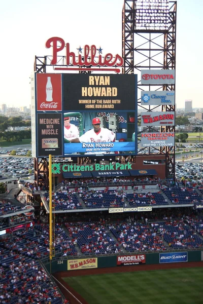 Citizens Bank Park Filadelfia Phillies Koncepcja Gry Baseball — Zdjęcie stockowe