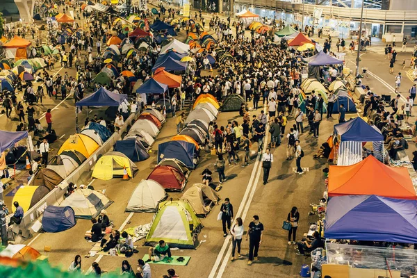 Revolución Los Paraguas Hong Kong 2014 — Foto de Stock
