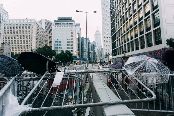 Hong Kong 2014 年傘革命 — ストック写真