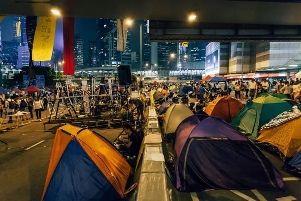 Revolución Los Paraguas Hong Kong 2014 —  Fotos de Stock