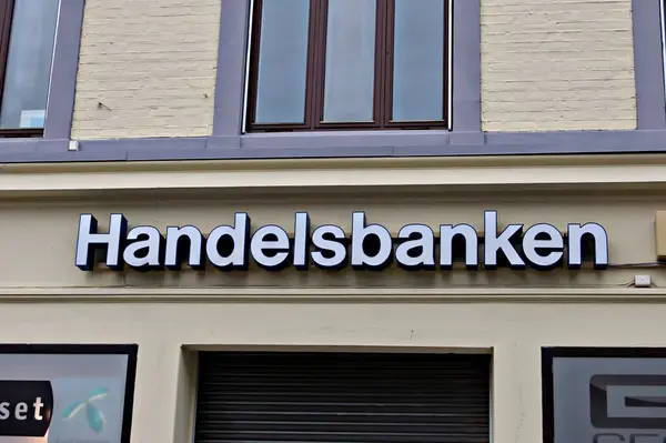 Handelsbanken Building Halden Norway — Stock Photo, Image