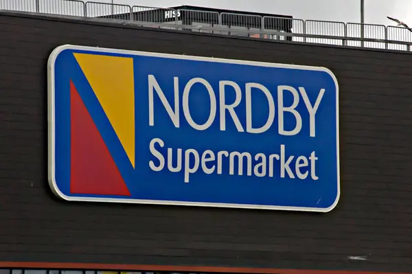 Cross Border Trade Nordby Shopping Center — Stock Photo, Image