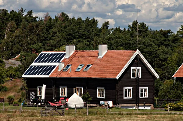 Solar Panel Roof — Stock Photo, Image