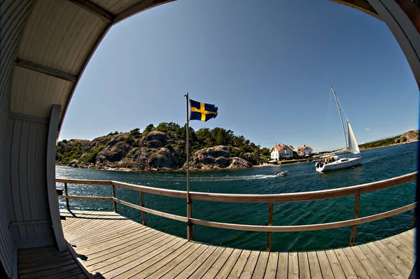 Idílio Verão Havstenssund Bohusln Suecia — Fotografia de Stock