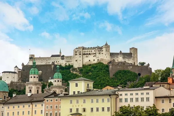 Schöne Aussicht Auf Die Burg Hohensalzburg Salzburg — Stockfoto