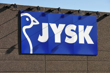Jysk logosu yakın plan görüntüsü