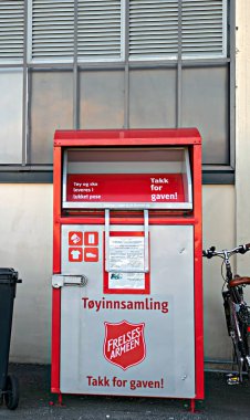 The Salvation Army collection box